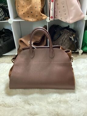NWT Classic Brown Leather Top-Handle Satchel